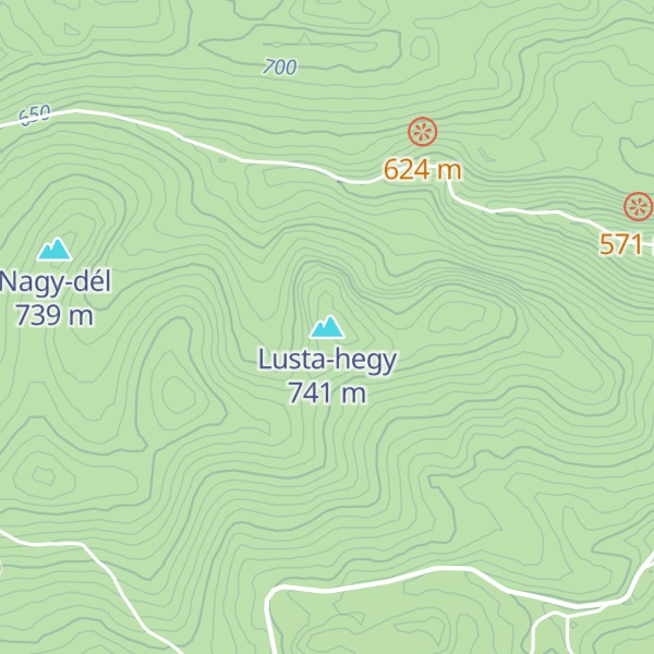 Map of Lusta-hegy