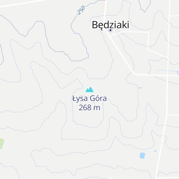 Map of Łysa Góra