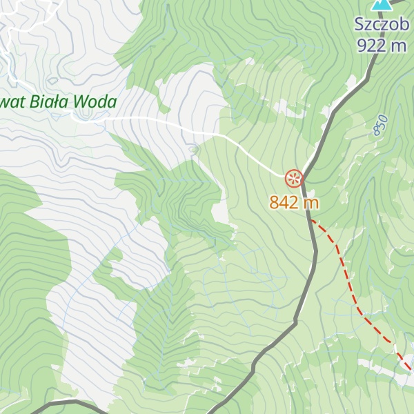Map of Brysztańskie Skały