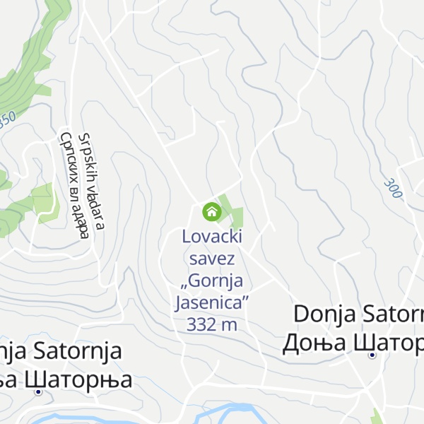 Map of Lovacki savez „Gornja Jasenica”