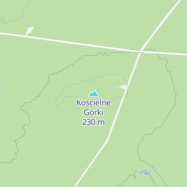 Map of Kościelne Górki