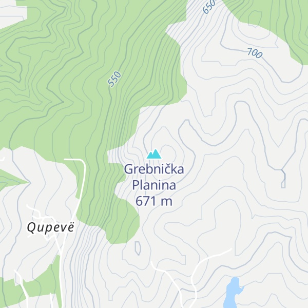 Map of Grebnička Planina