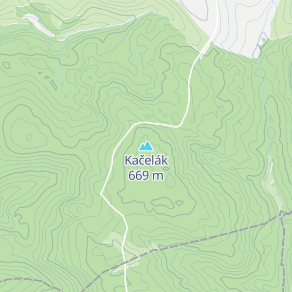 Map of Kačelák