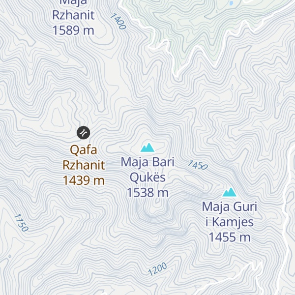 Map of Maja Bari Qukës