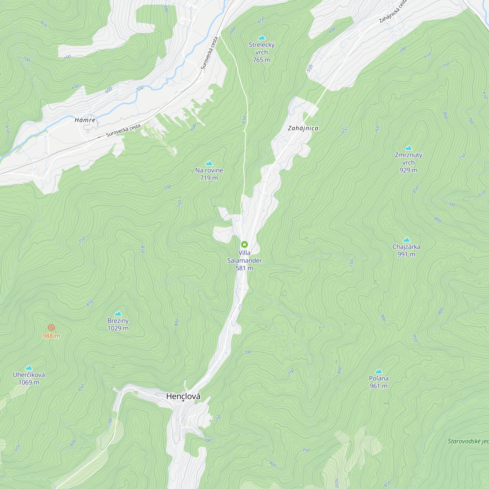 Villa Salamander map