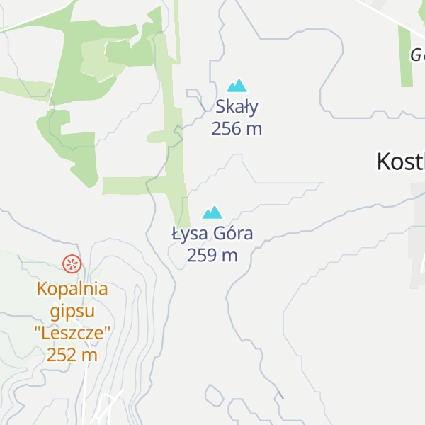 Map of Łysa Góra
