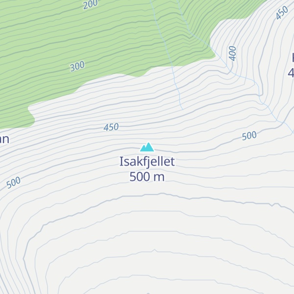 Map of Isakfjellet