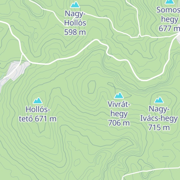 Map of Kis-Hollós-hegy
