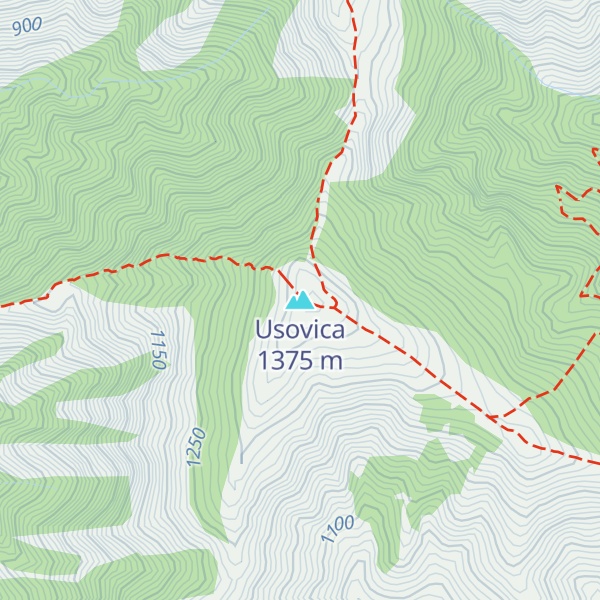 Map of Usovica