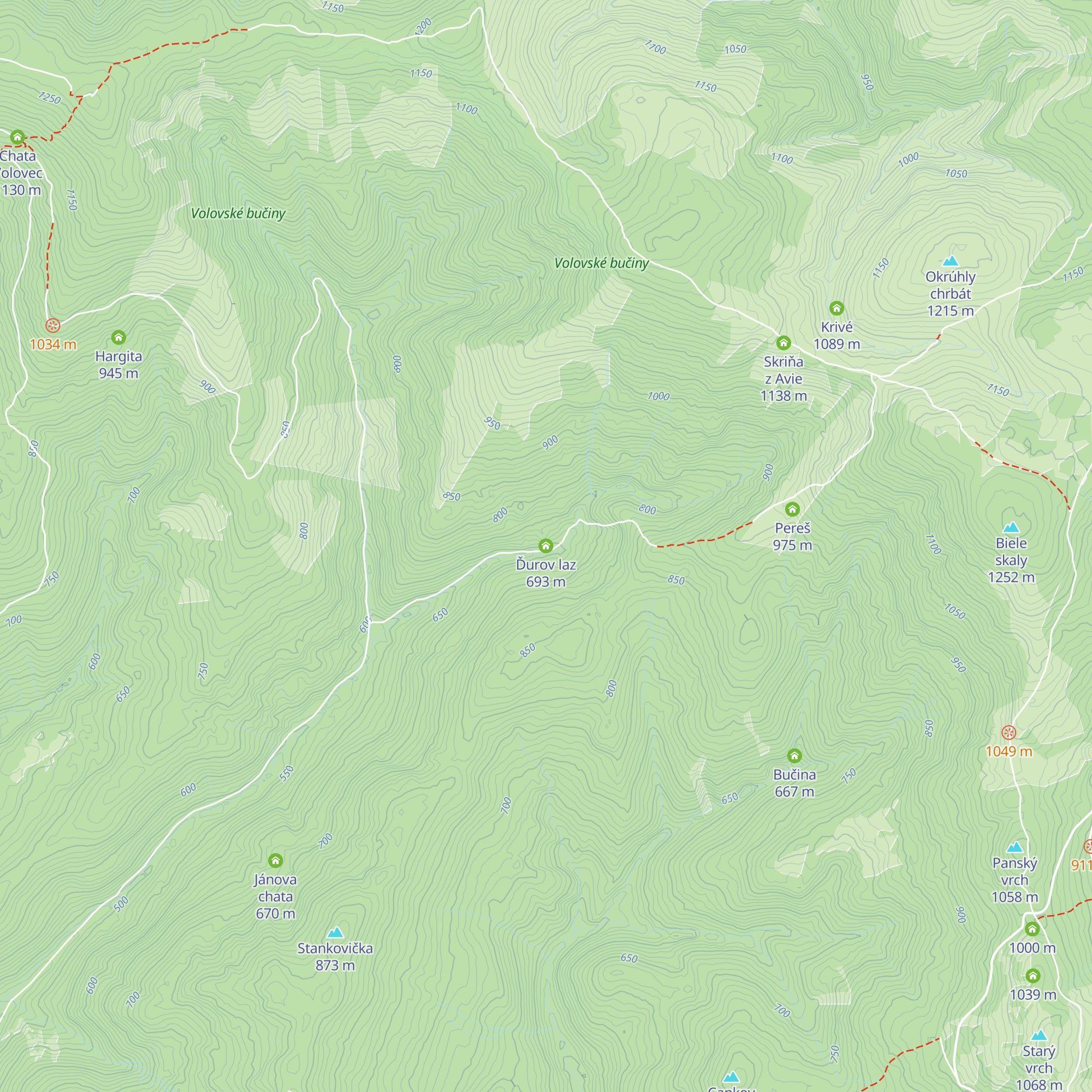 Ďurov laz map