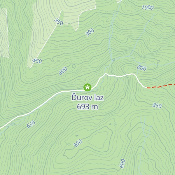 Map of Ďurov laz