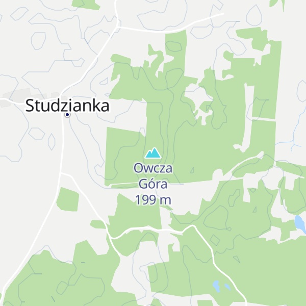 Map of Owcza Góra