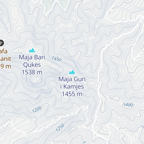 Map of Maja Guri i Kamjes