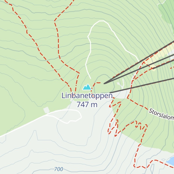 Map of Linbanetoppen