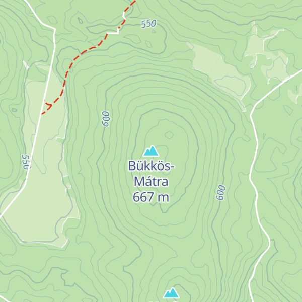 Map of Bükkös-Mátra