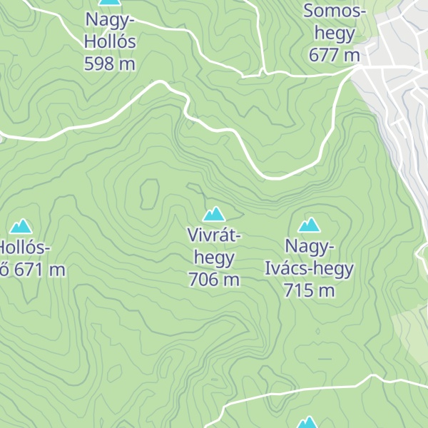 Map of Vivrát-hegy