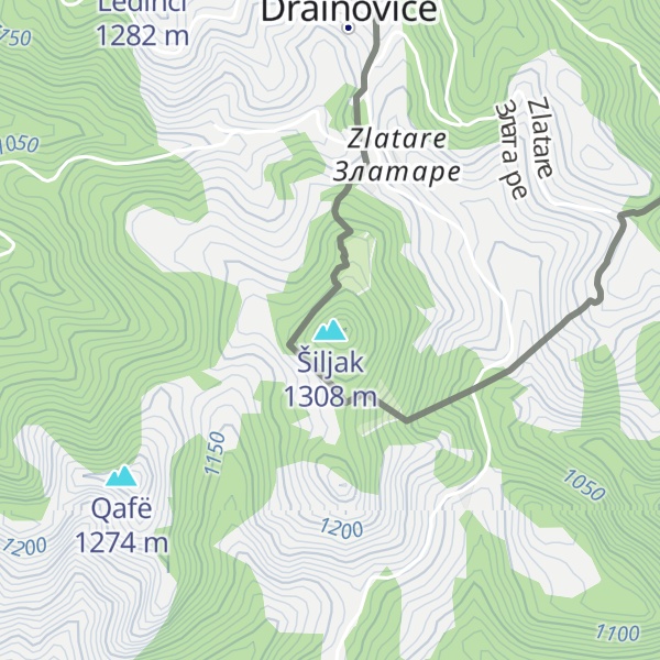 Map of Šiljak