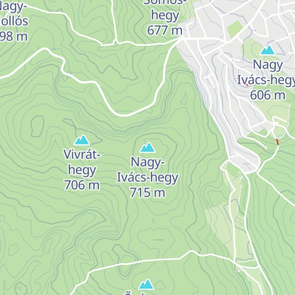 Map of Nagy-Ivács-hegy