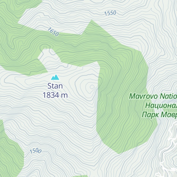 Map of Crn Kamen