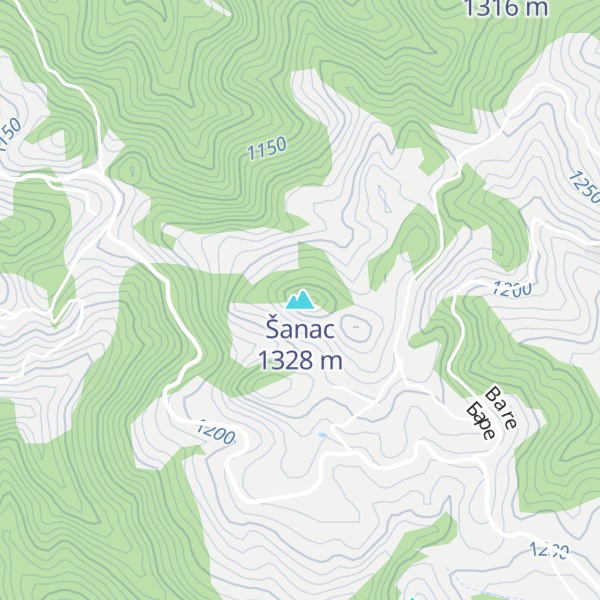 Map of Šanac