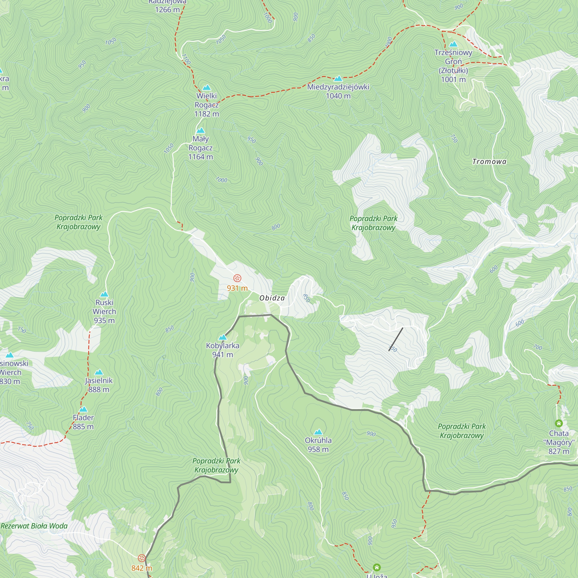 Chatka Wątorówka map
