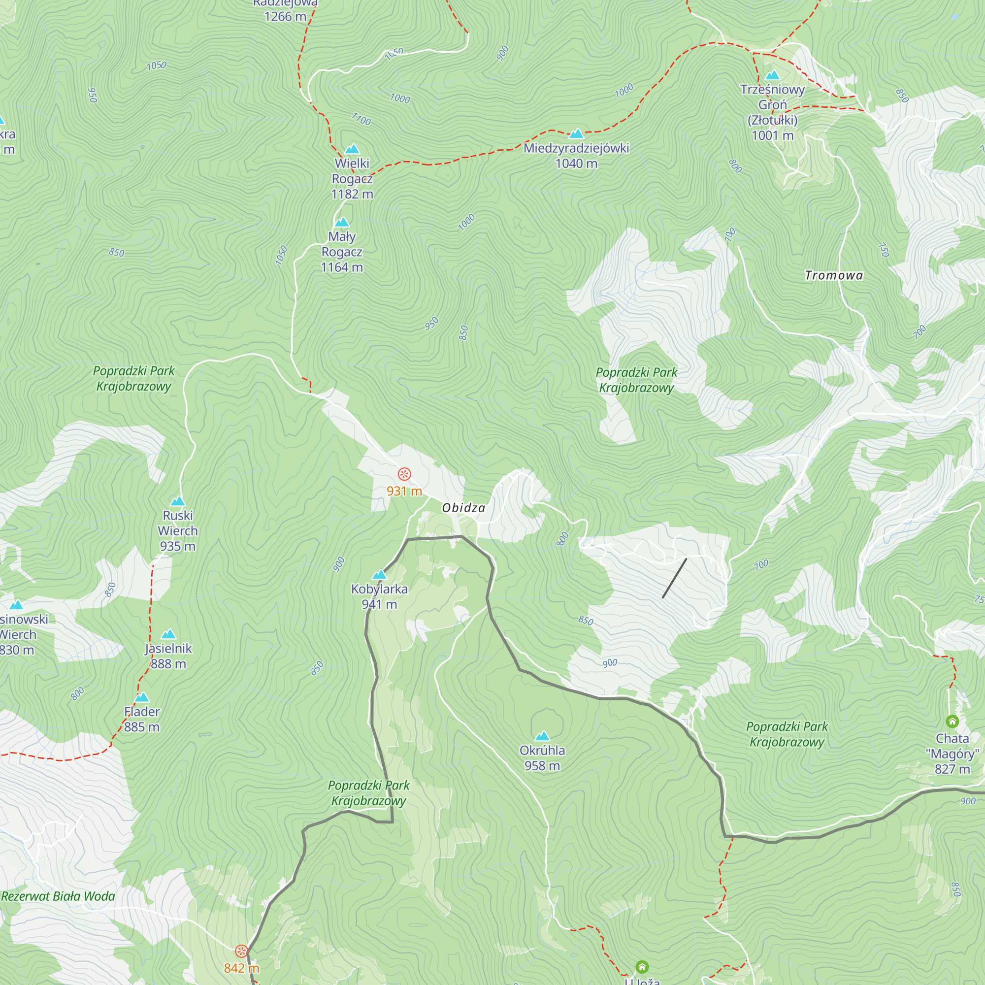 Chatka Wątorówka map