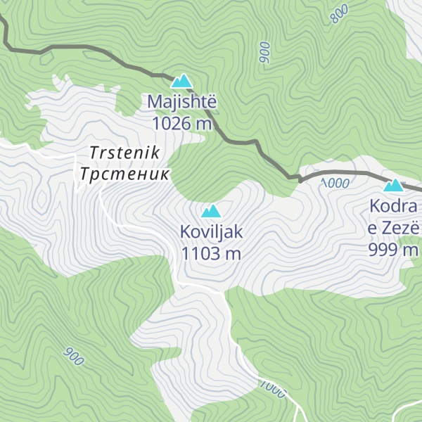 Map of Koviljak