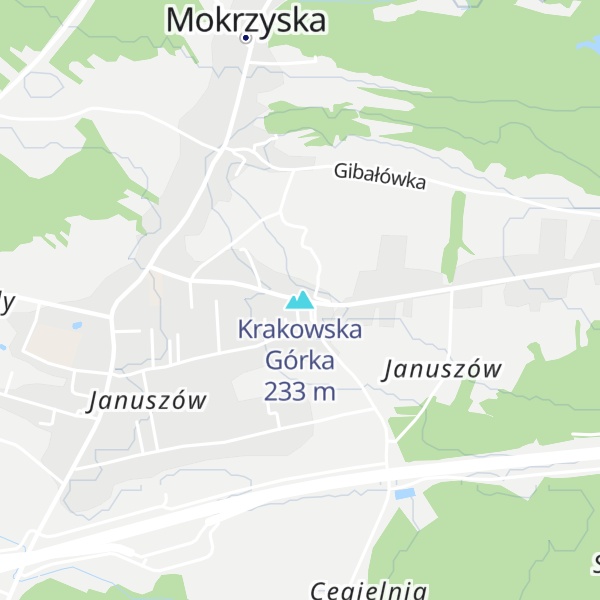 Map of Krakowska Górka