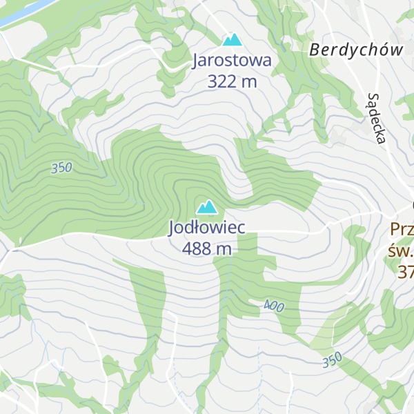 Map of Jodłowiec