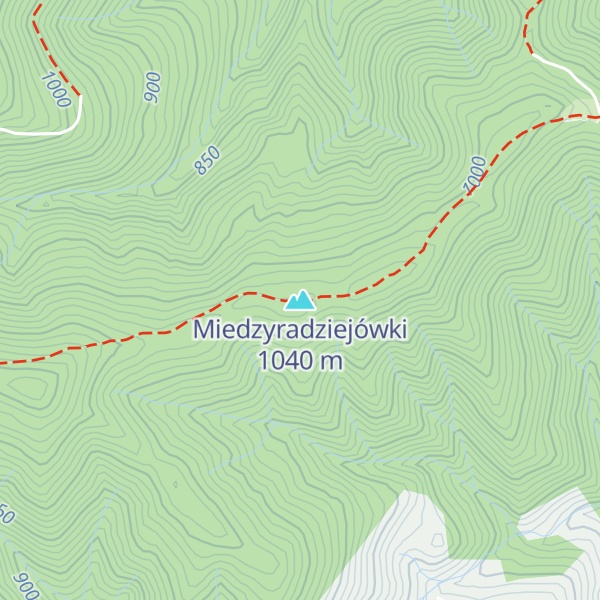 Map of Miedzyradziejówki