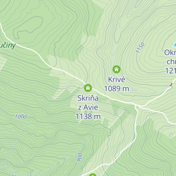 Map of Skriňa z Avie