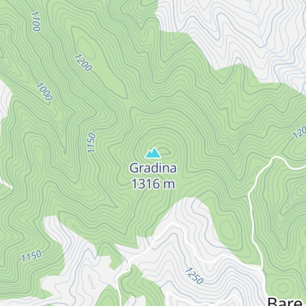 Map of Gradina