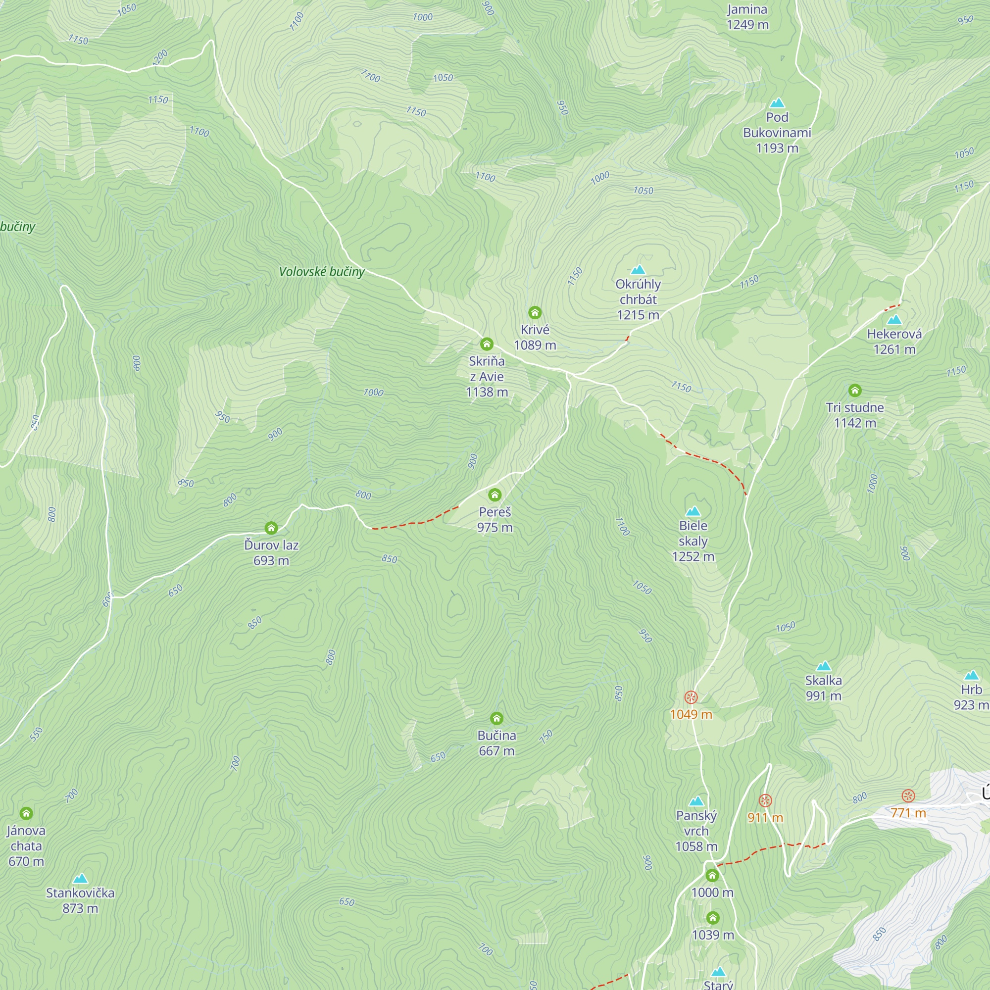 Pereš map