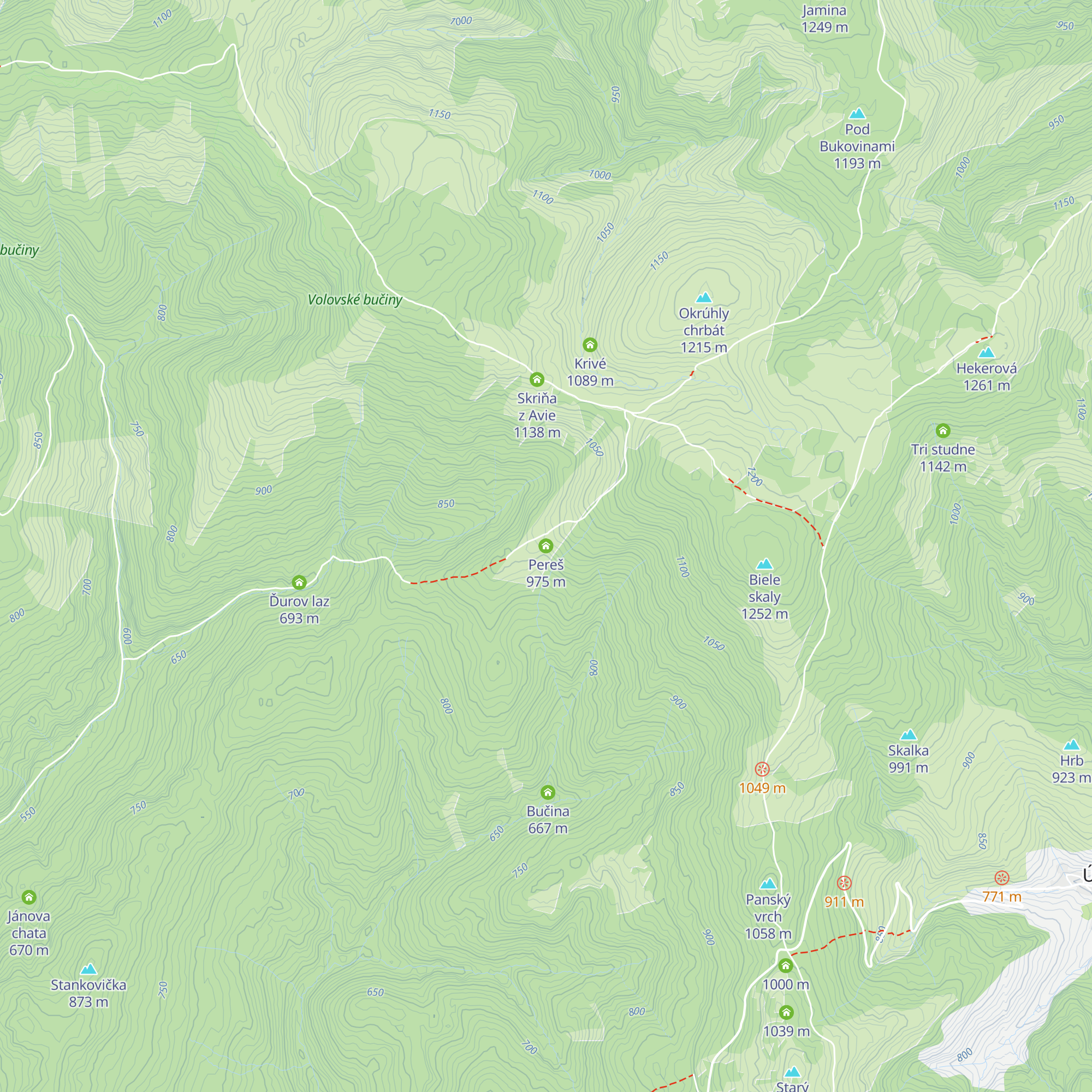 Pereš map