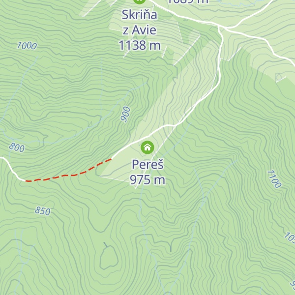 Map of Pereš