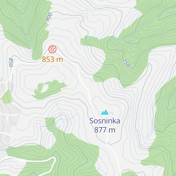 Map of Kaplnka sv. Jána Krstiteľa