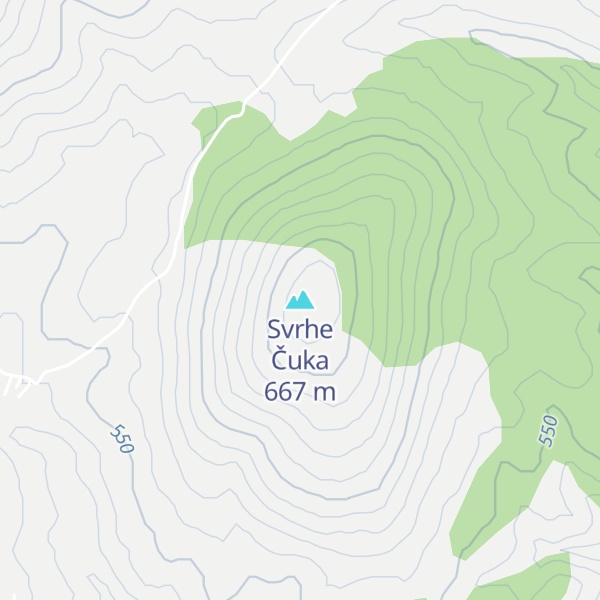 Map of Svrhe Čuka