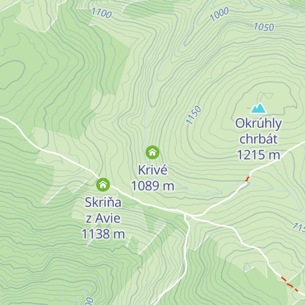 Map of Krivé