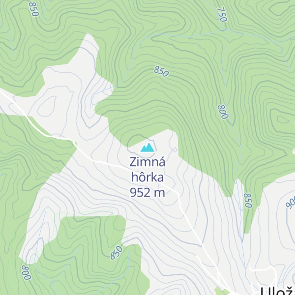 Map of Zimná hôrka
