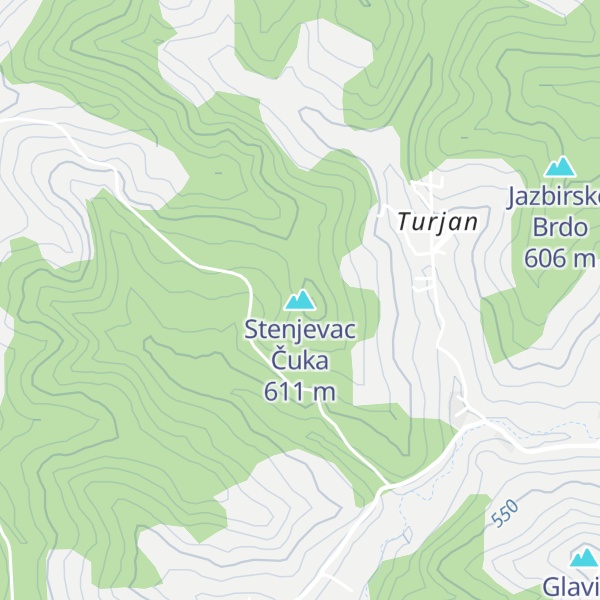 Map of Stenjevac Čuka