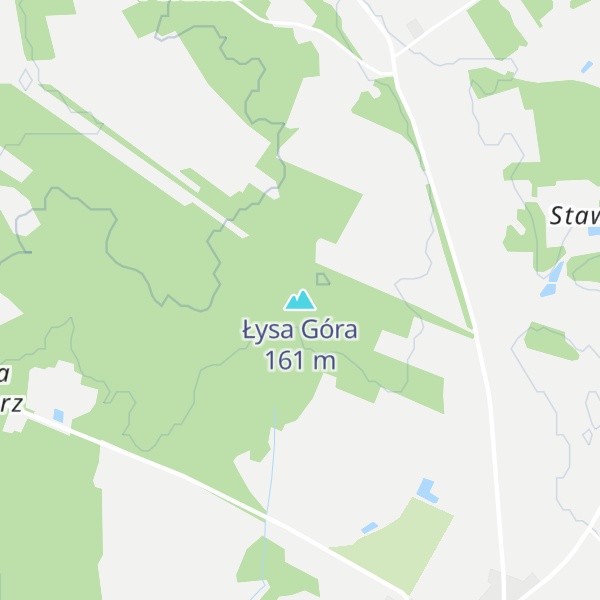 Map of Łysa Góra