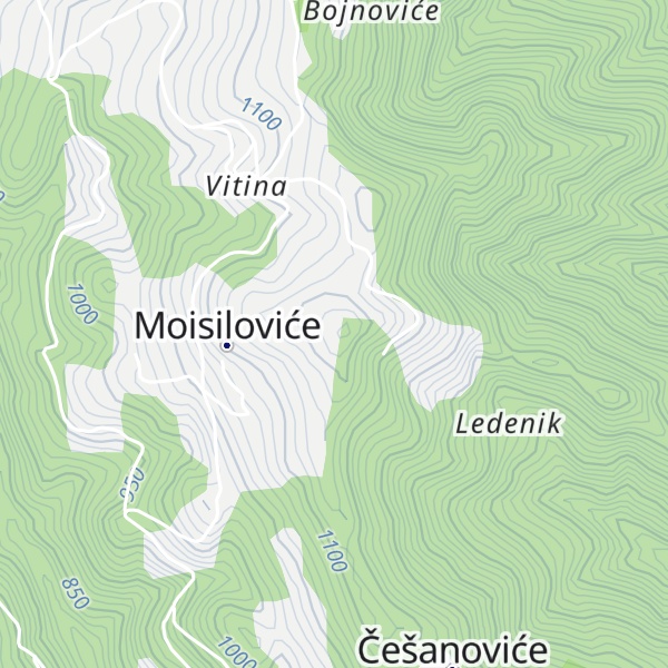 Map of Tomaševo Brdo