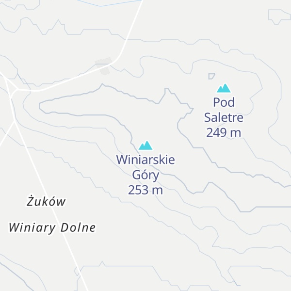 Map of Winiarskie Góry