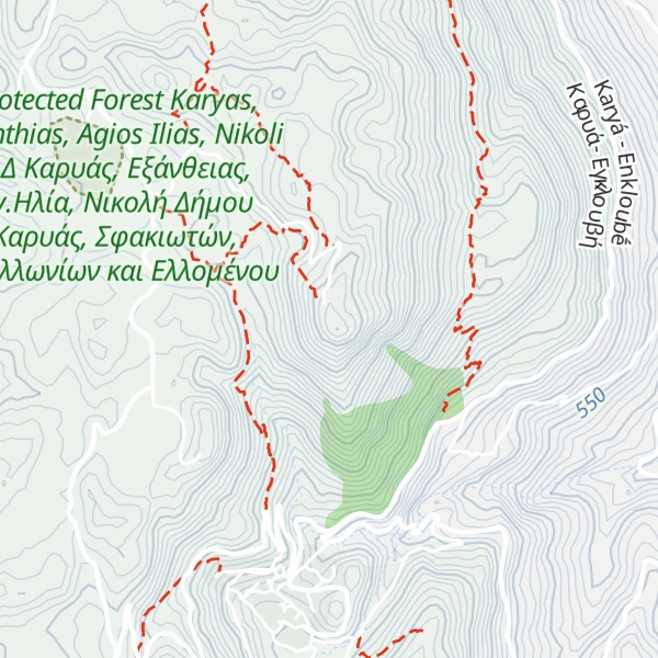 Map of Profitis Ilias