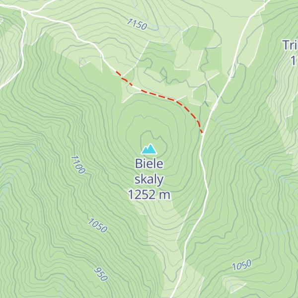 Map of Biele skaly