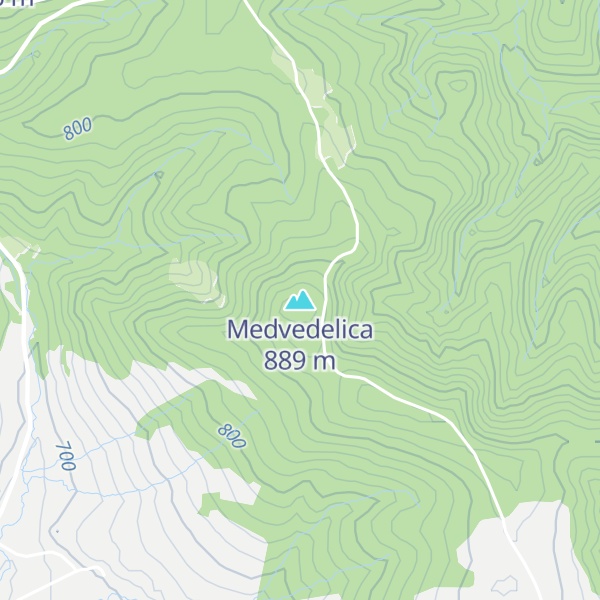 Map of Medvedelica