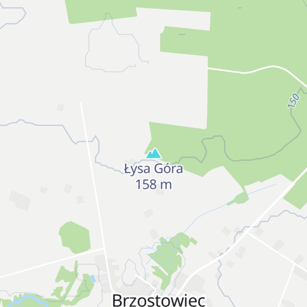 Map of Łysa Góra