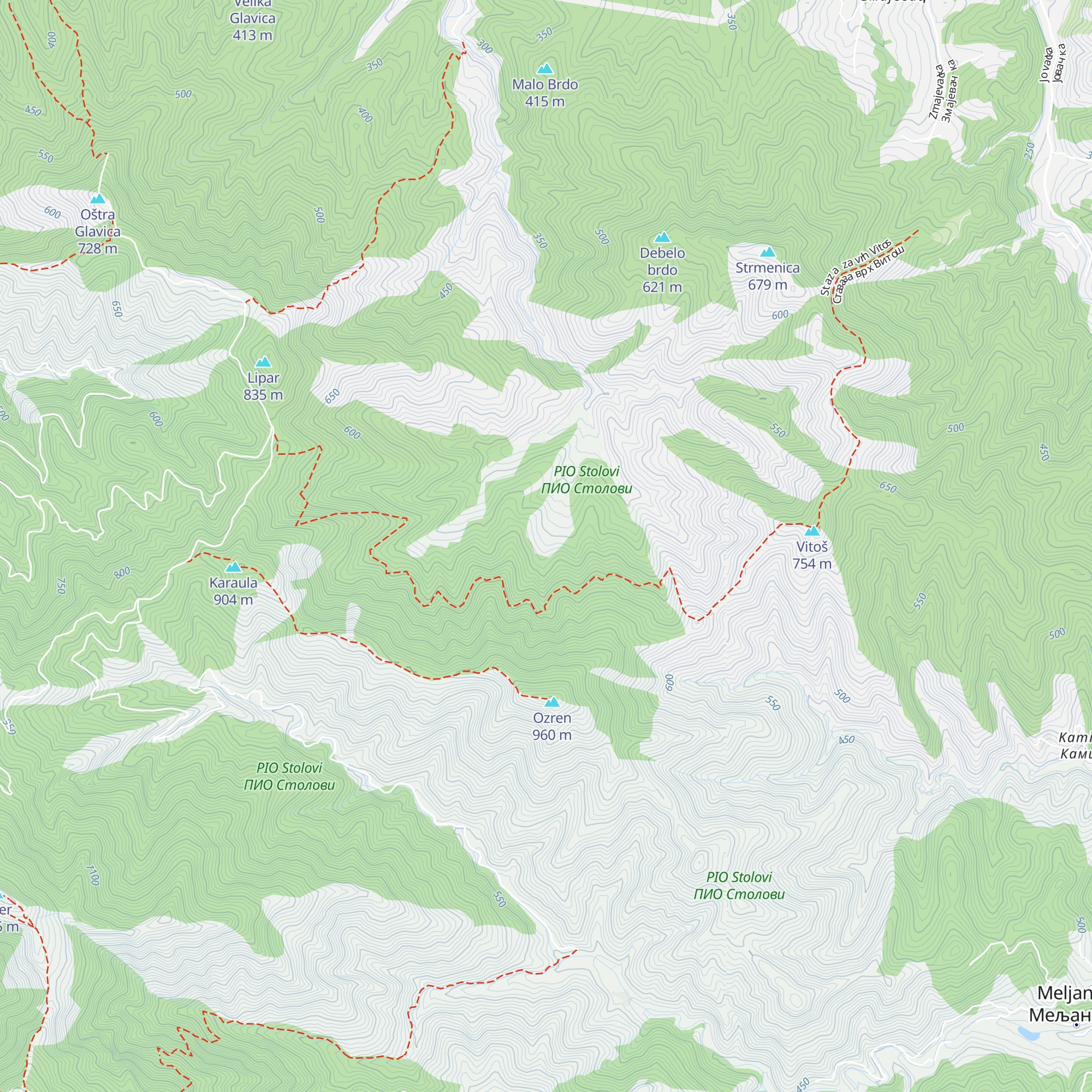 Planinarska kuća „None” map