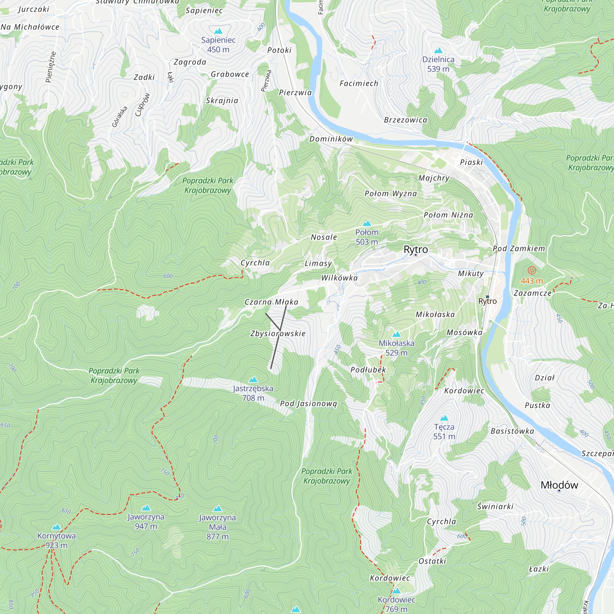 Karczma Nad Potokiem map