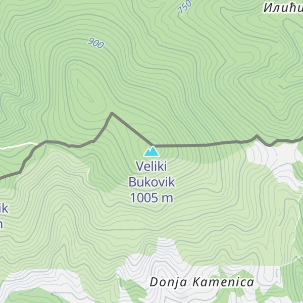 Map of Veliki Bukovik